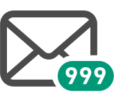 メールが溜まっている画像